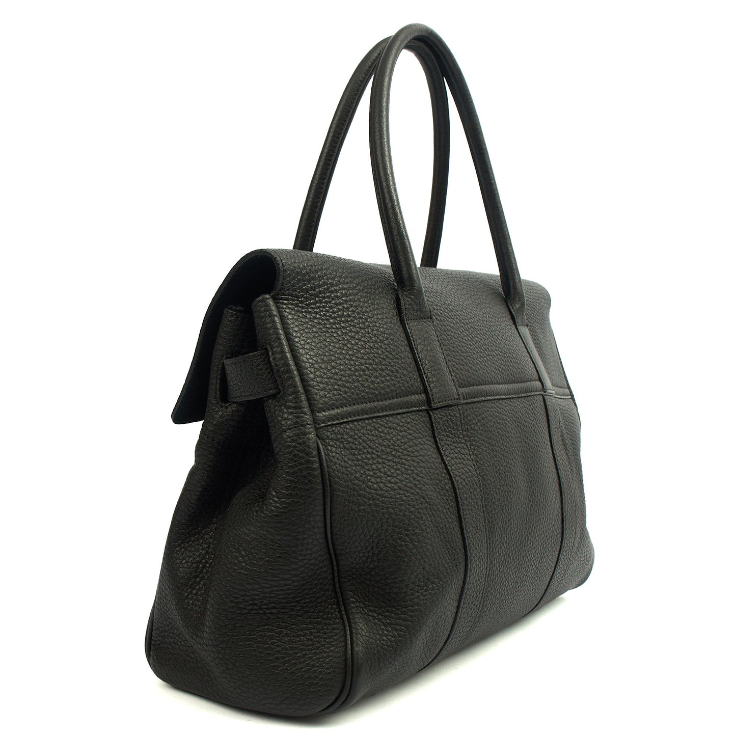 Mulberry Tote Bayswater Heritage in Black, Leather — Side View