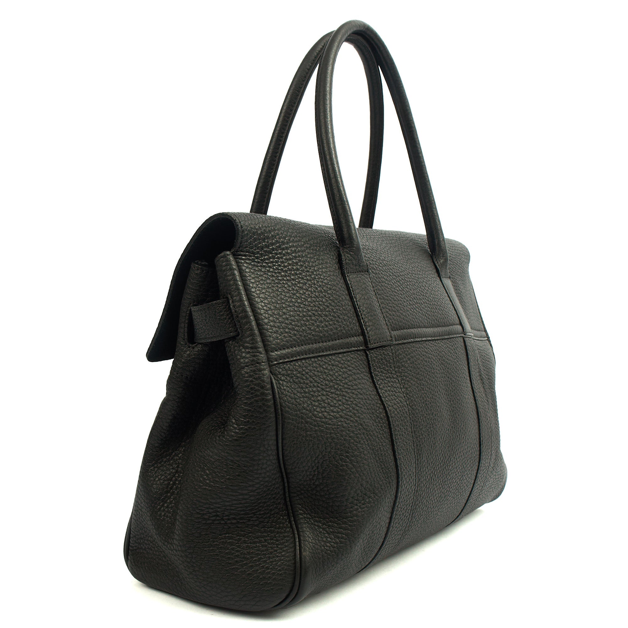 Mulberry Tote Bayswater Heritage in Black, Leather — Side View
