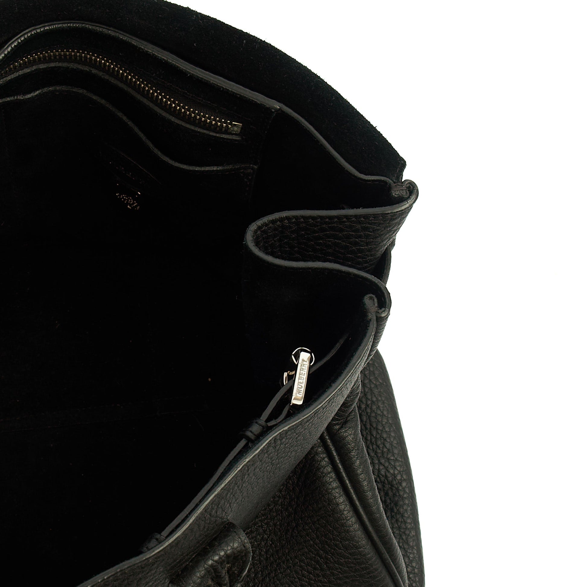 Mulberry Tote Bayswater Heritage in Black, Leather — Detail View