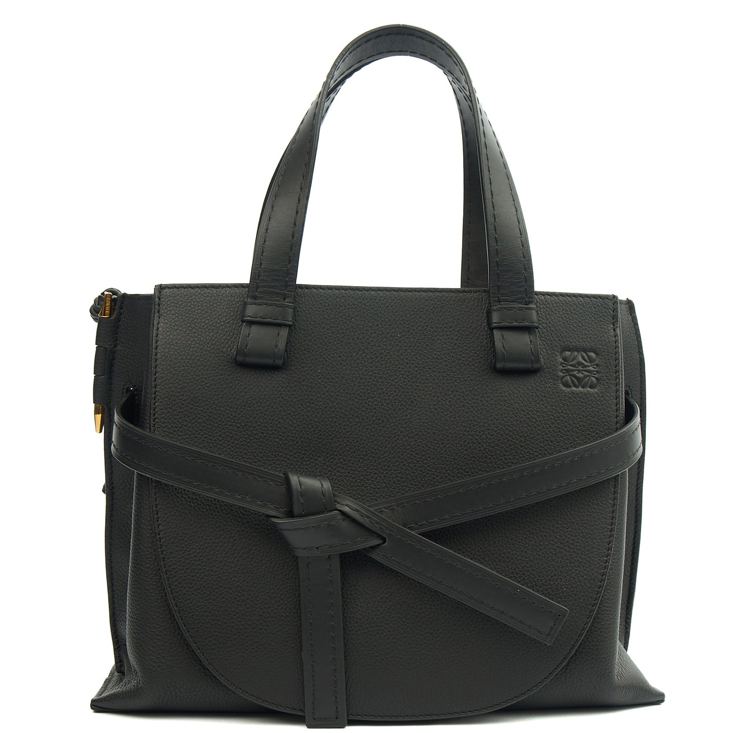 Loewe Tote Gate - Small in Black, Leather — Alternate View 8