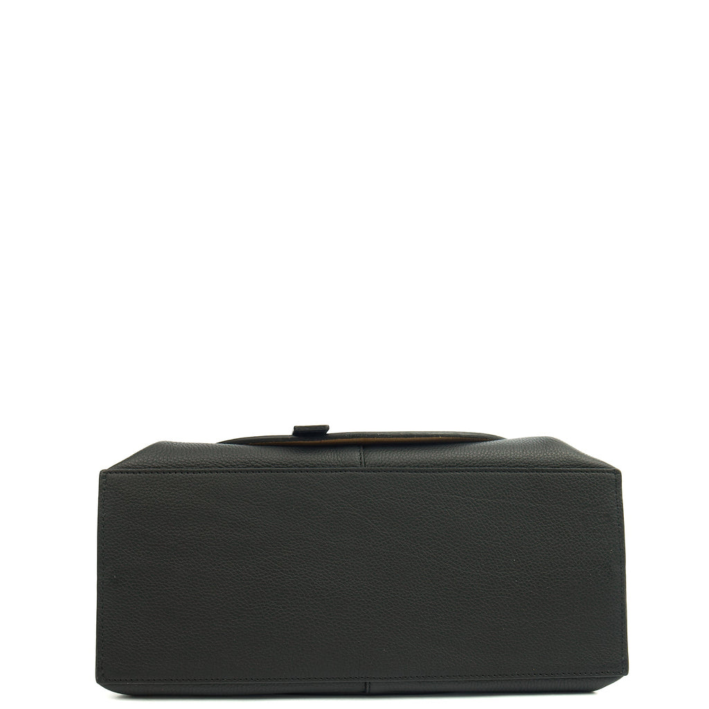 Loewe Tote Gate - Small in Black, Leather — Top View