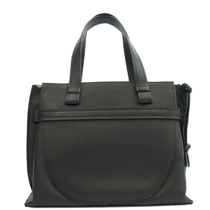 Loewe Tote Gate - Small in Black, Leather — Back View