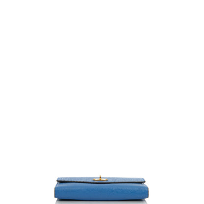 Mulberry Wallet Darley Wallet - Medium in Porcelain Blue, Calfskin Leather — Alternate View 20
