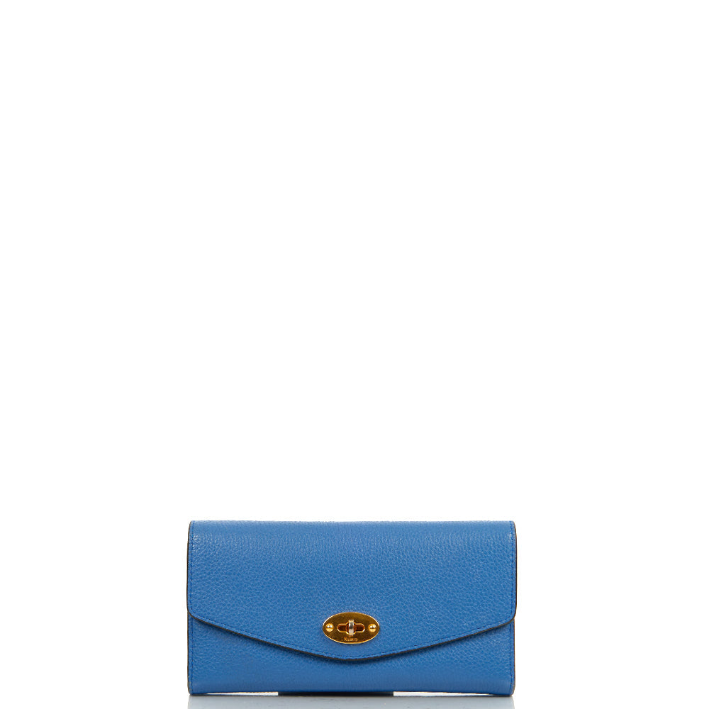 Mulberry Wallet Darley Wallet - Medium in Porcelain Blue, Calfskin Leather — Alternate View 9