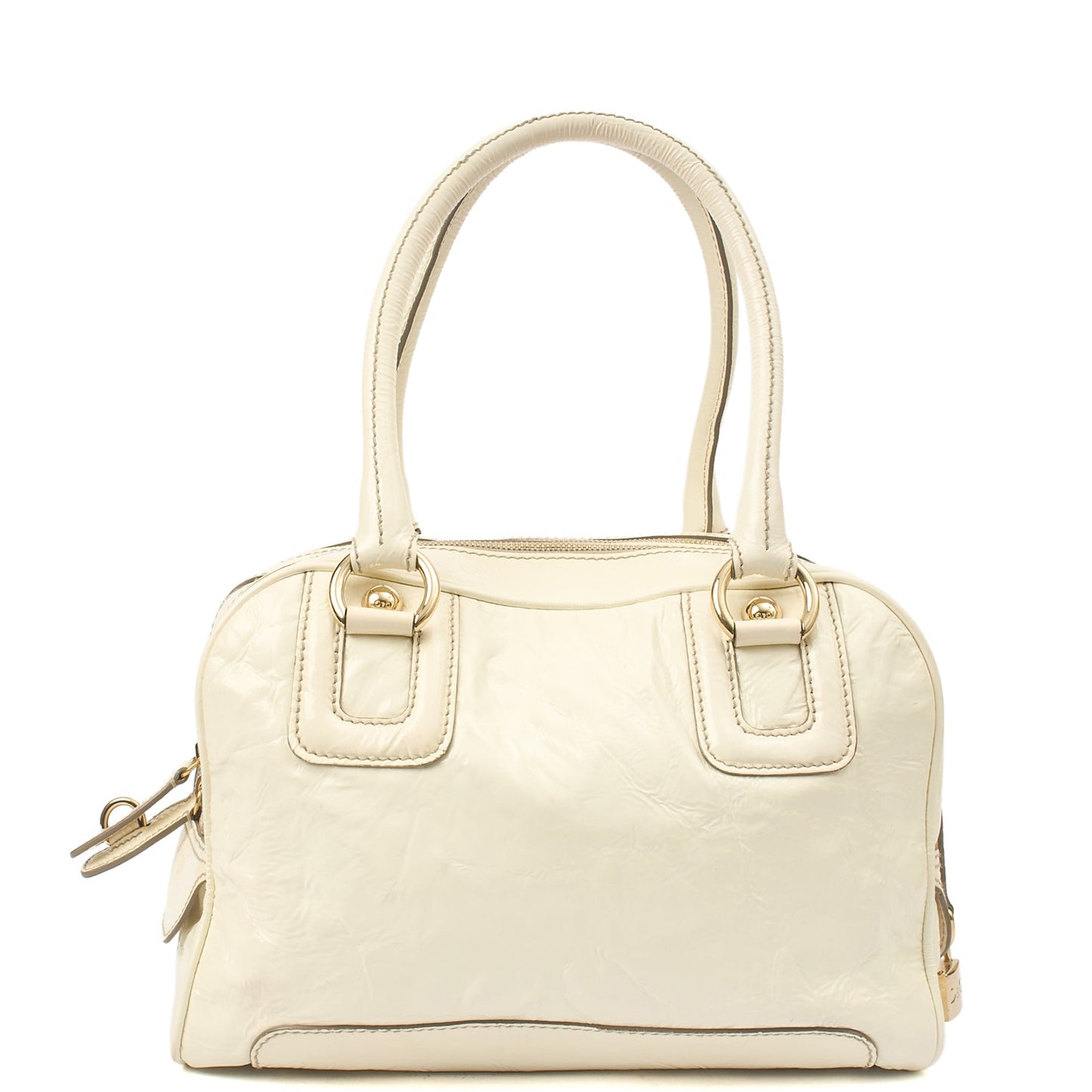 Dolce & Gabbana Shoulder Bag Tote in White, Patent Leather — Alternate View 17