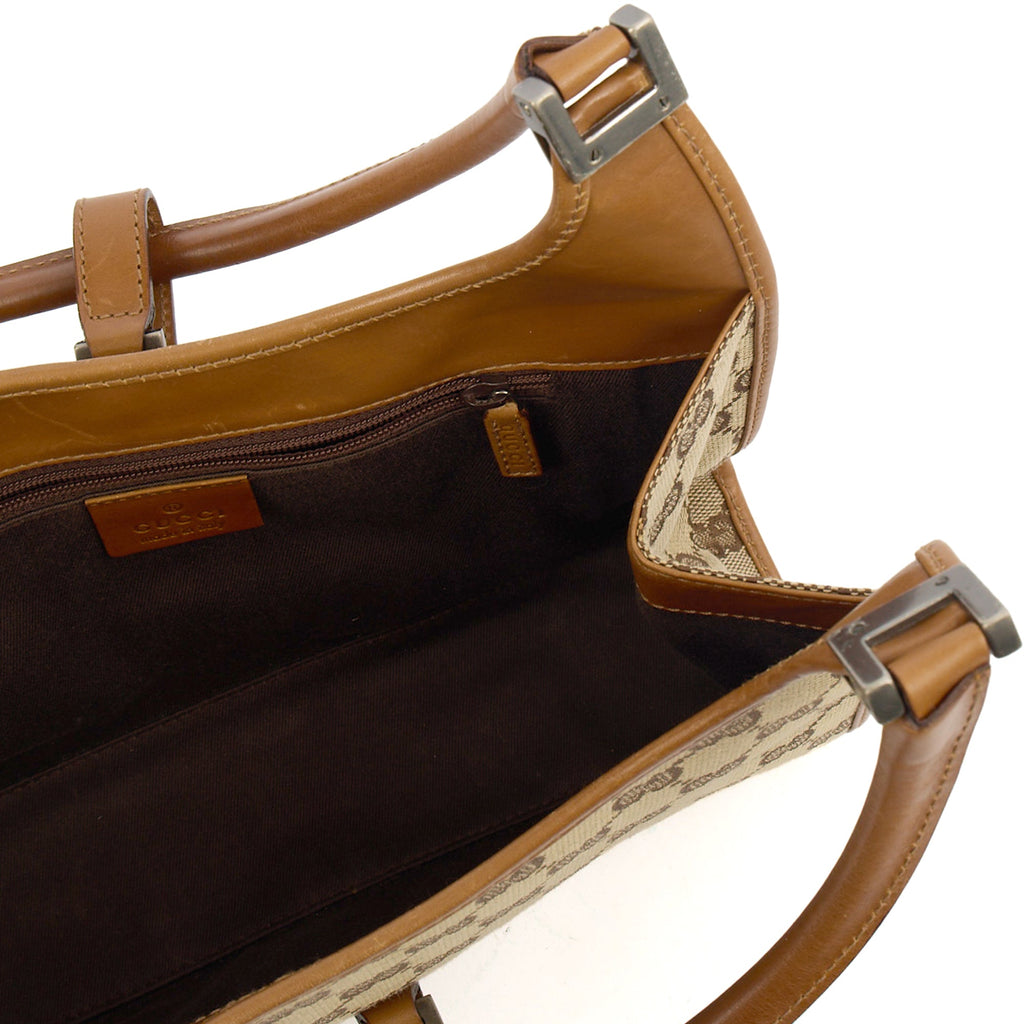 Gucci Shoulder Bag Jackie in Brown, GG Canvas — Alternate View 7