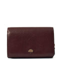 Mulberry Wallet Wallet in Burgundy, Leather — Front View