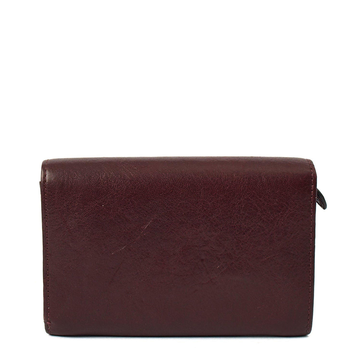 Mulberry Wallet Wallet in Burgundy, Leather — Top View