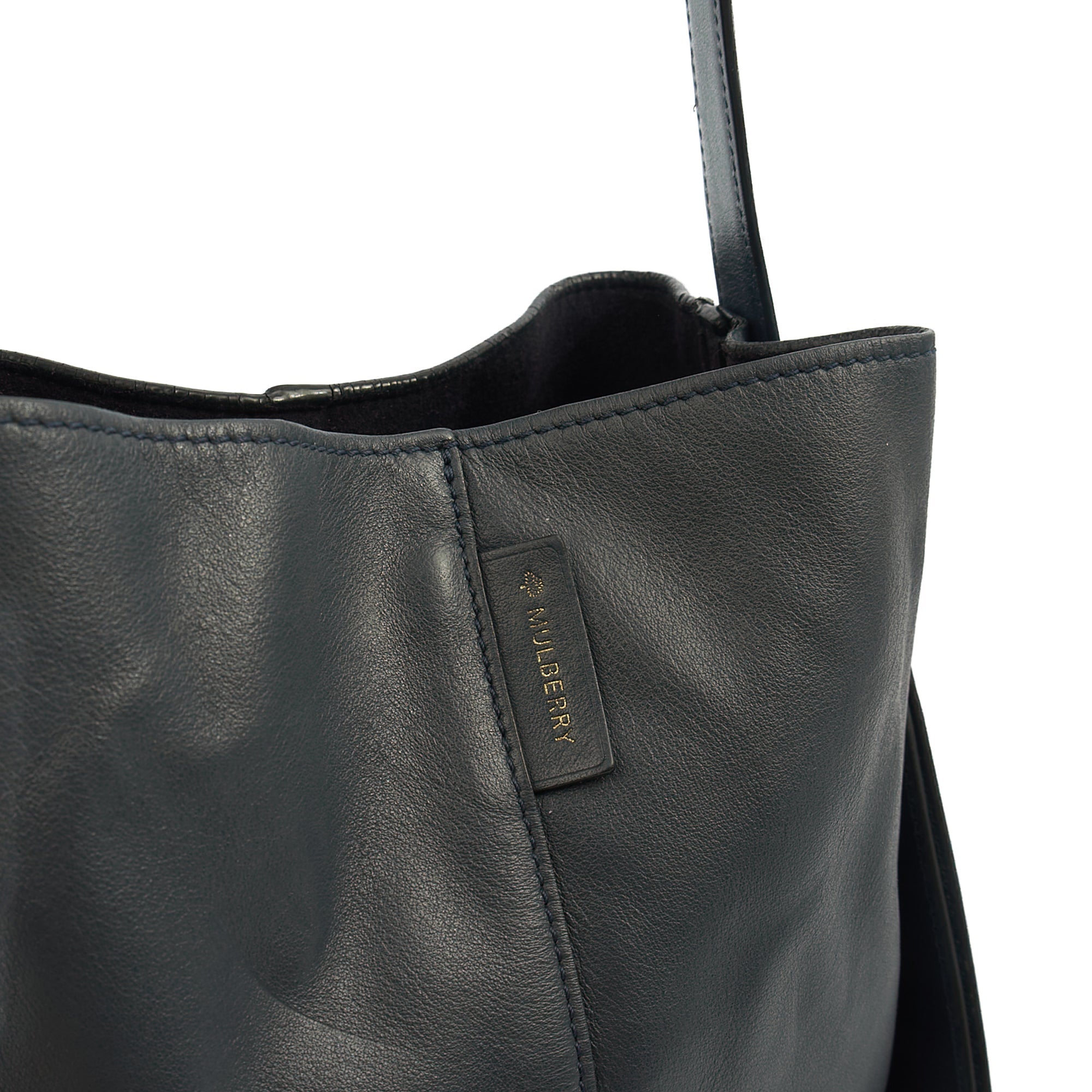 Mulberry Shoulder Bag Kite - Small in Navy, Leather — Lifestyle View