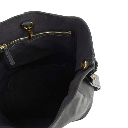 Mulberry Shoulder Bag Kite - Small in Navy, Leather — Detail View