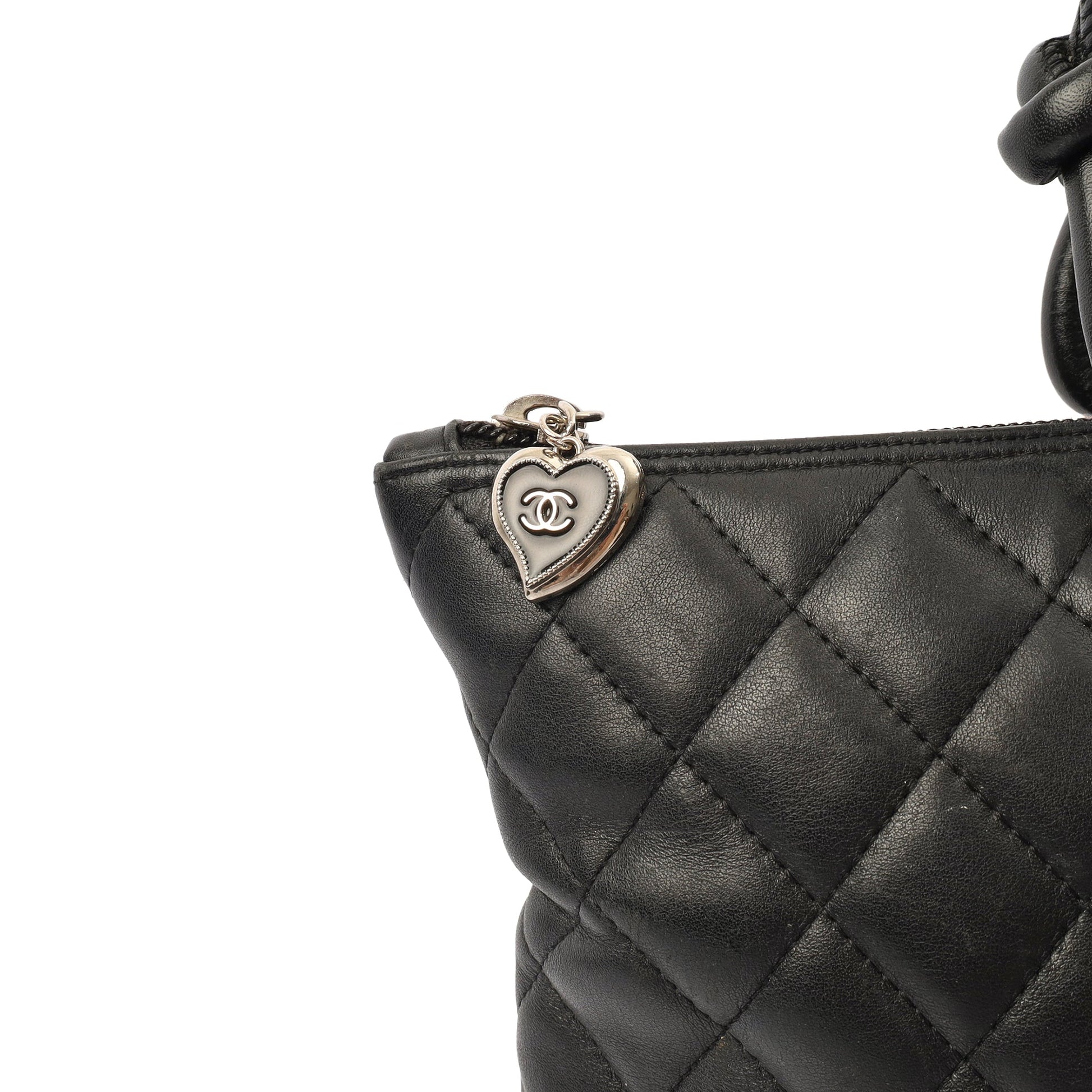 Chanel Tote Cambon Tote in Black, Calfskin Leather — Alternate View 14