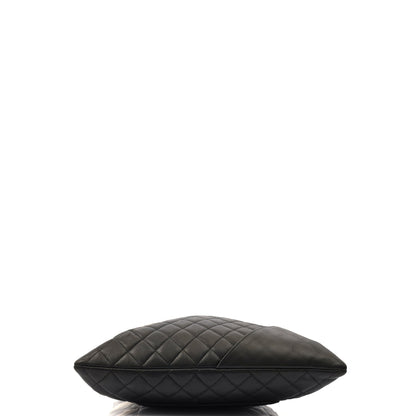 Chanel Tote Cambon Tote in Black, Calfskin Leather — Top View