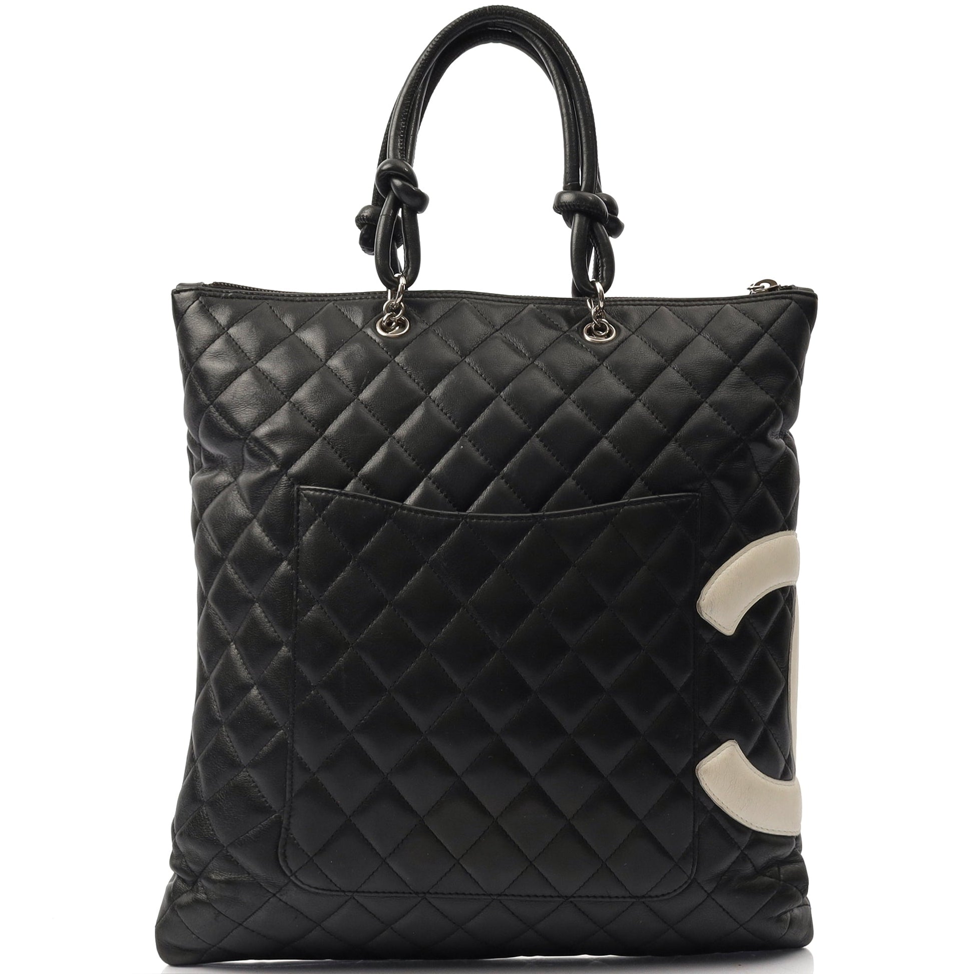 Chanel Tote Cambon Tote in Black, Calfskin Leather — Alternate View 11