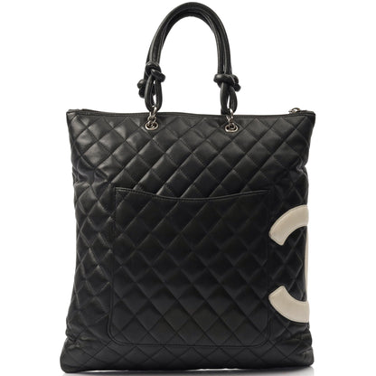 Chanel Tote Cambon Tote in Black, Calfskin Leather — Alternate View 11