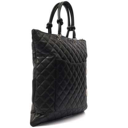 Chanel Tote Cambon Tote in Black, Calfskin Leather — Alternate View 18
