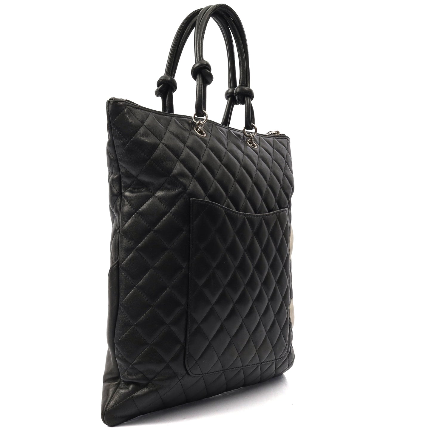 Chanel Tote Cambon Tote in Black, Calfskin Leather — Alternate View 10