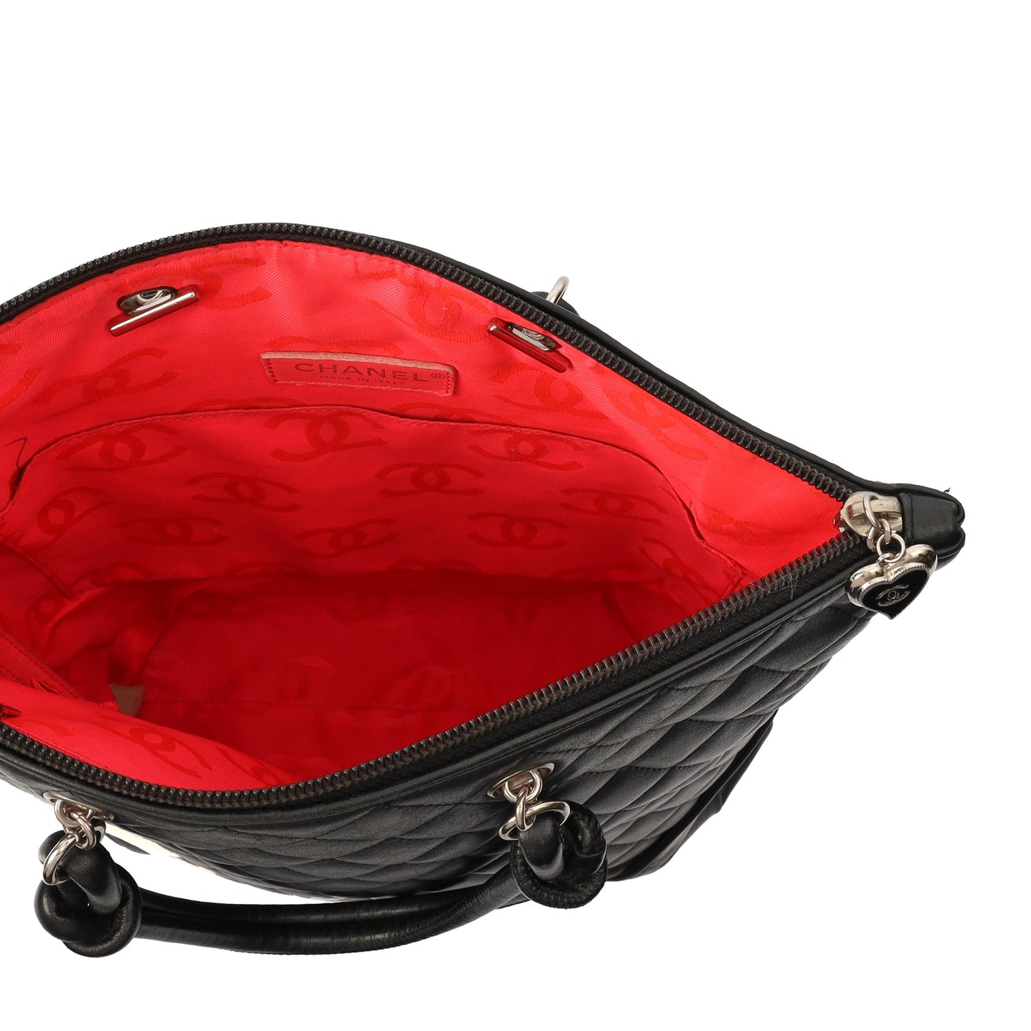 Chanel Tote Cambon Tote in Black, Calfskin Leather — Alternate View 16