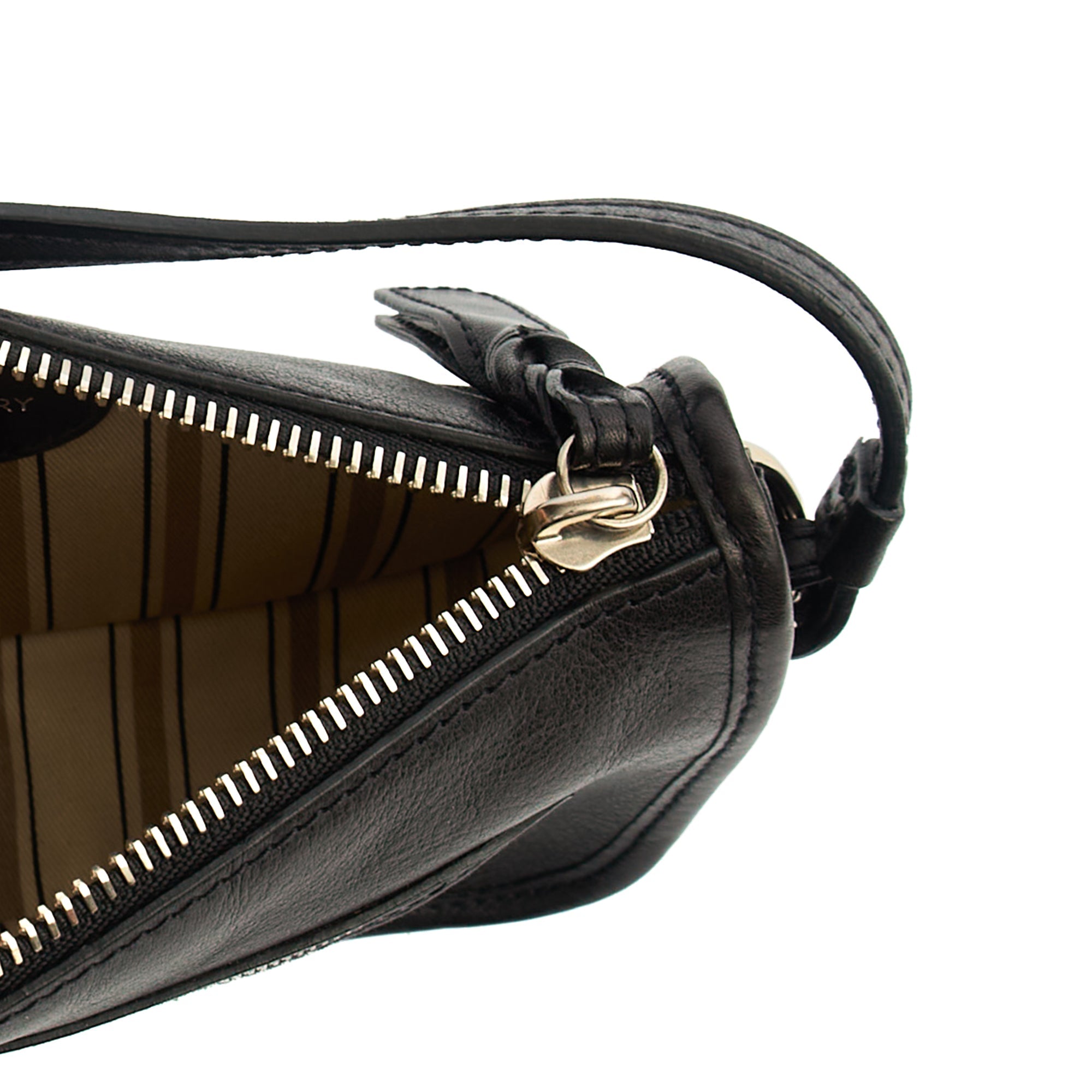 Mulberry Shoulder Bag Somerset Shoulder - Small in Black, Leather — Detail View