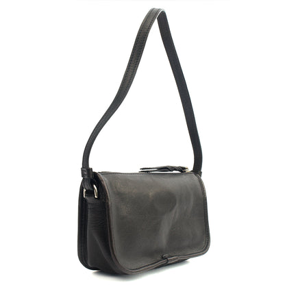 Mulberry Shoulder Bag Somerset Shoulder - Small in Black, Leather — Side View