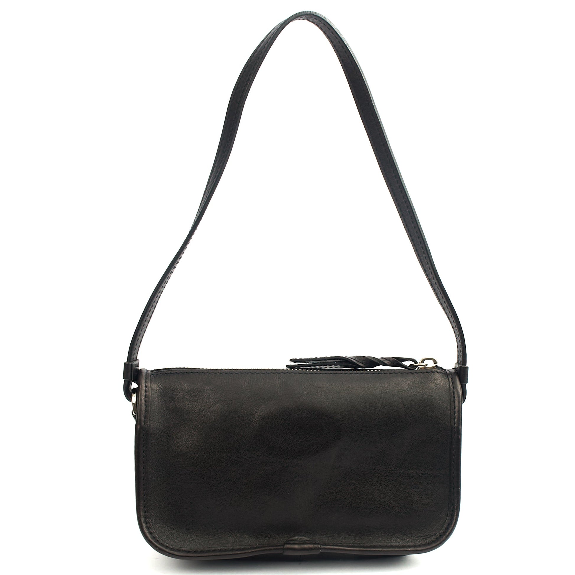 Mulberry Shoulder Bag Somerset Shoulder - Small in Black, Leather — Back View