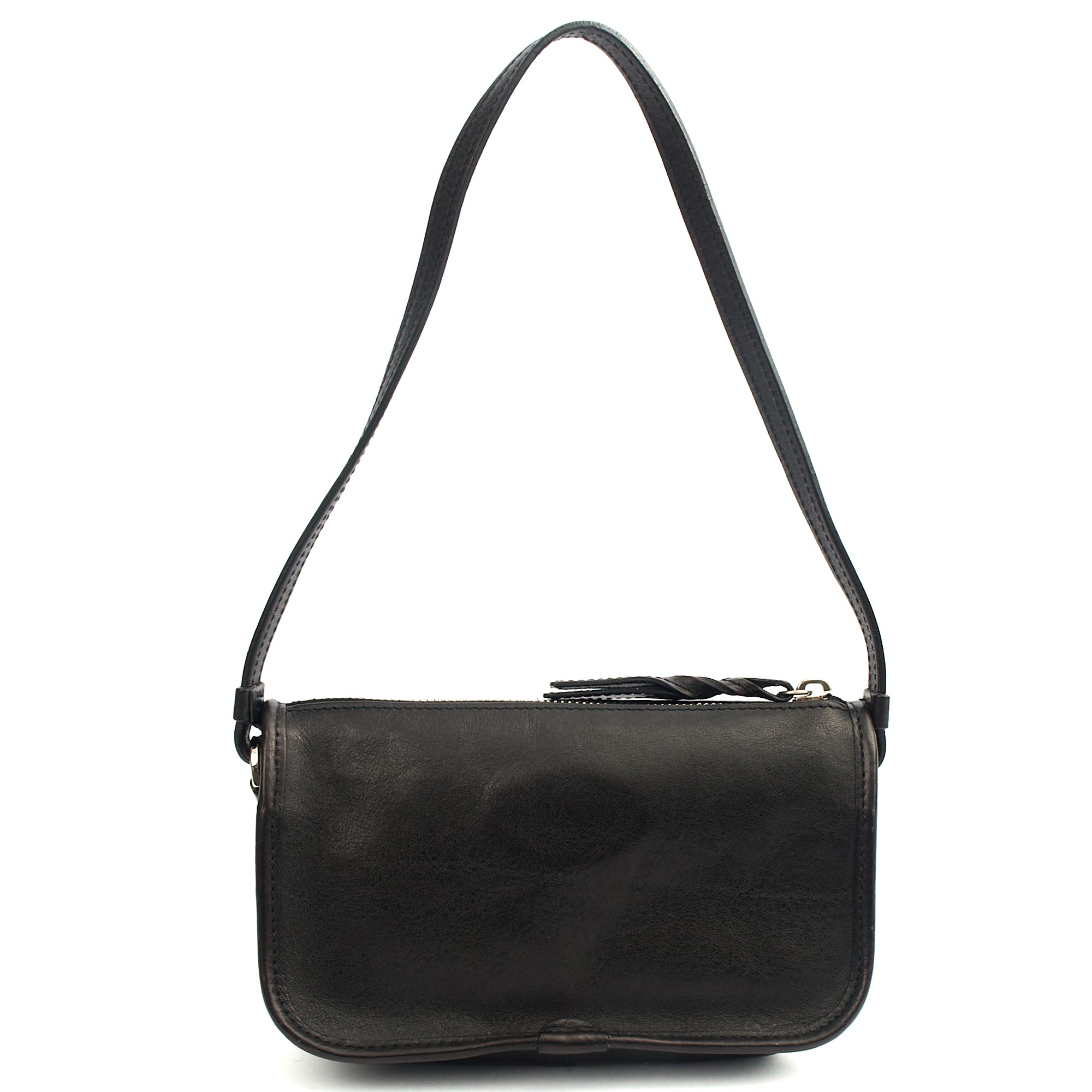 Mulberry Shoulder Bag Somerset Shoulder - Small in Black, Leather — Back View