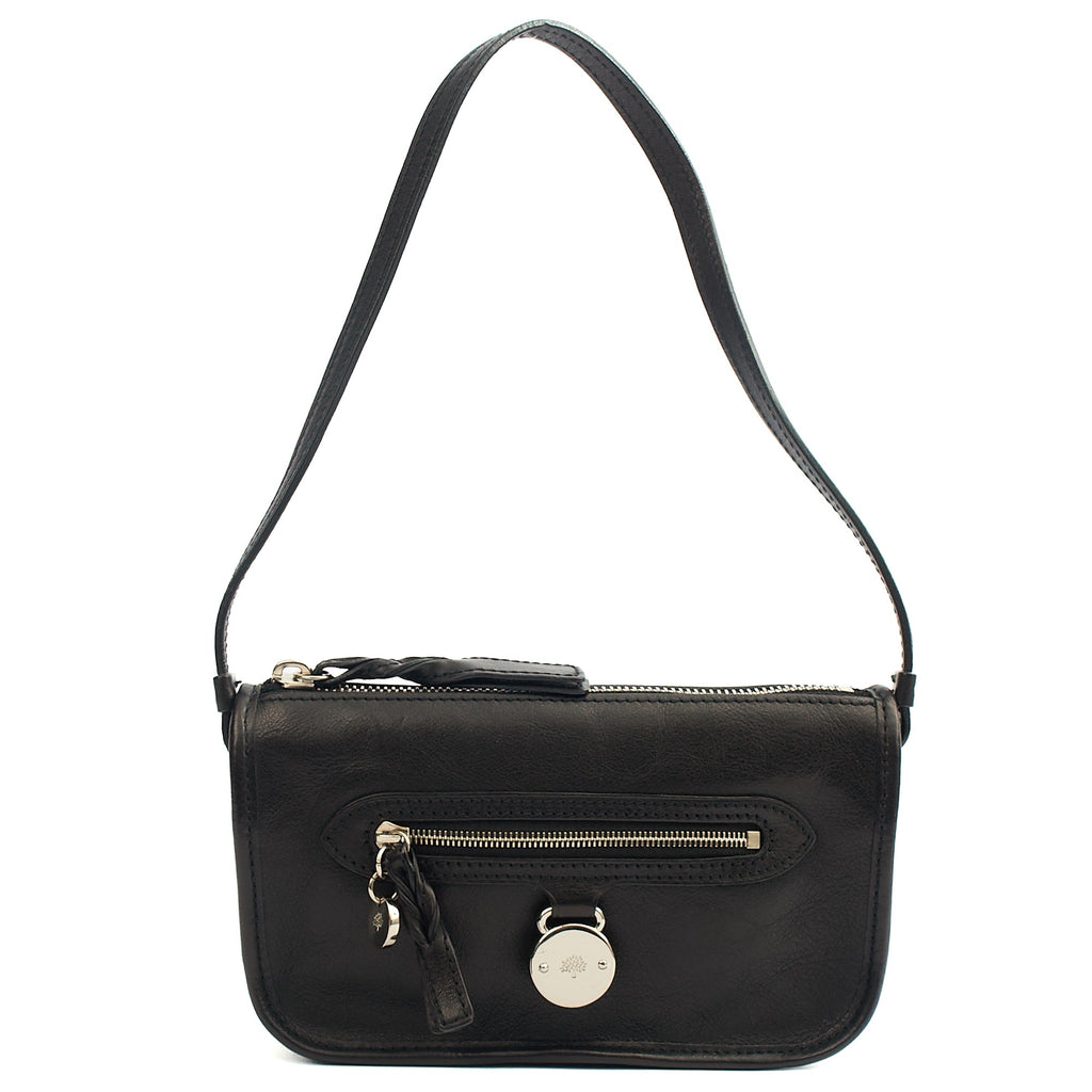 Mulberry Shoulder Bag Somerset Shoulder - Small in Black, Leather — Front View