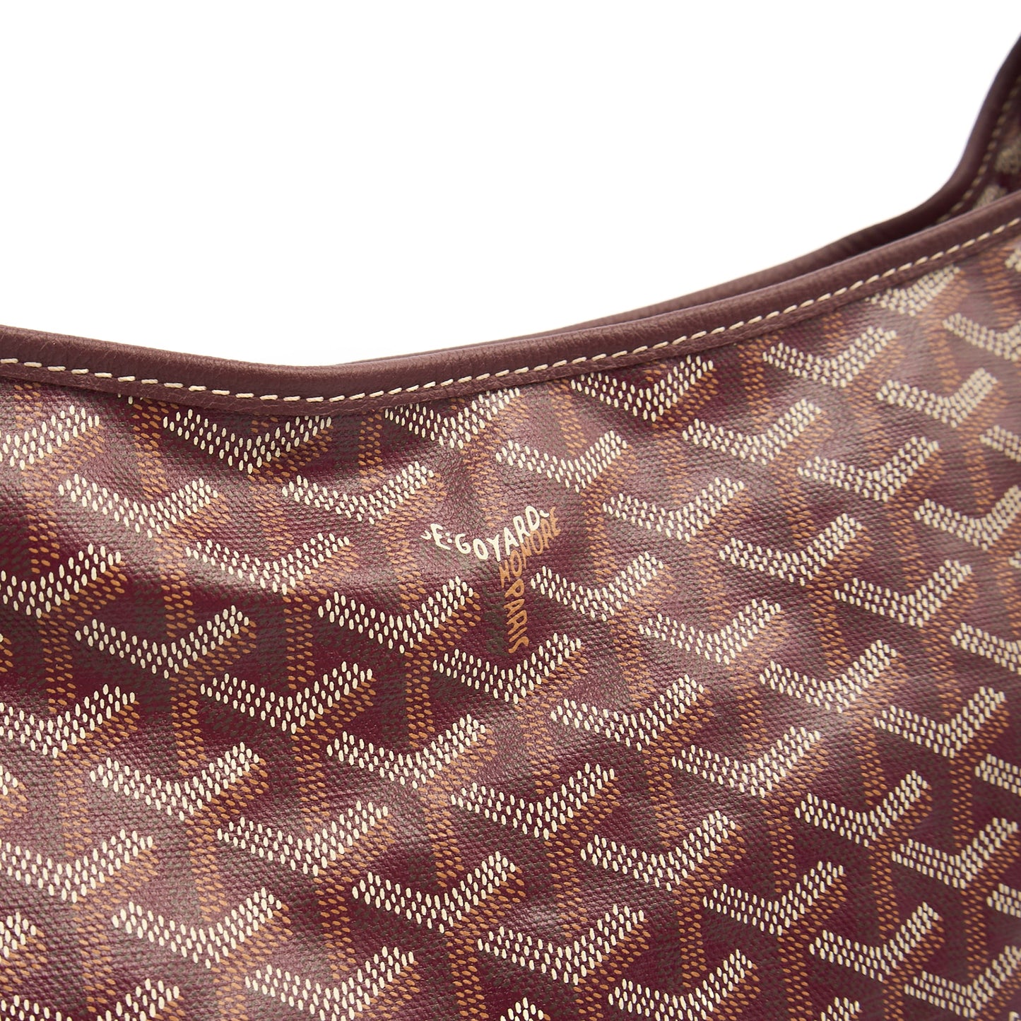 Goyard Shoulder Bag Boheme Hobo in Red, Leather — Lifestyle View