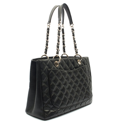 Chanel Tote Grand Shopping Tote in Black, Caviar Leather — Alternate View 10