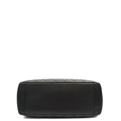 Chanel Tote Grand Shopping Tote in Black, Caviar Leather — Alternate View 12