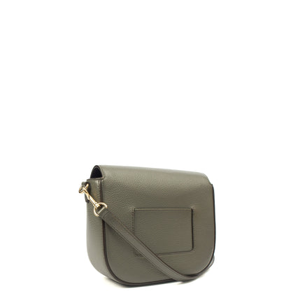 Mulberry Cross Body Darley Shoulder Bag - Small  in Charcoal Grey, Leather — Side View