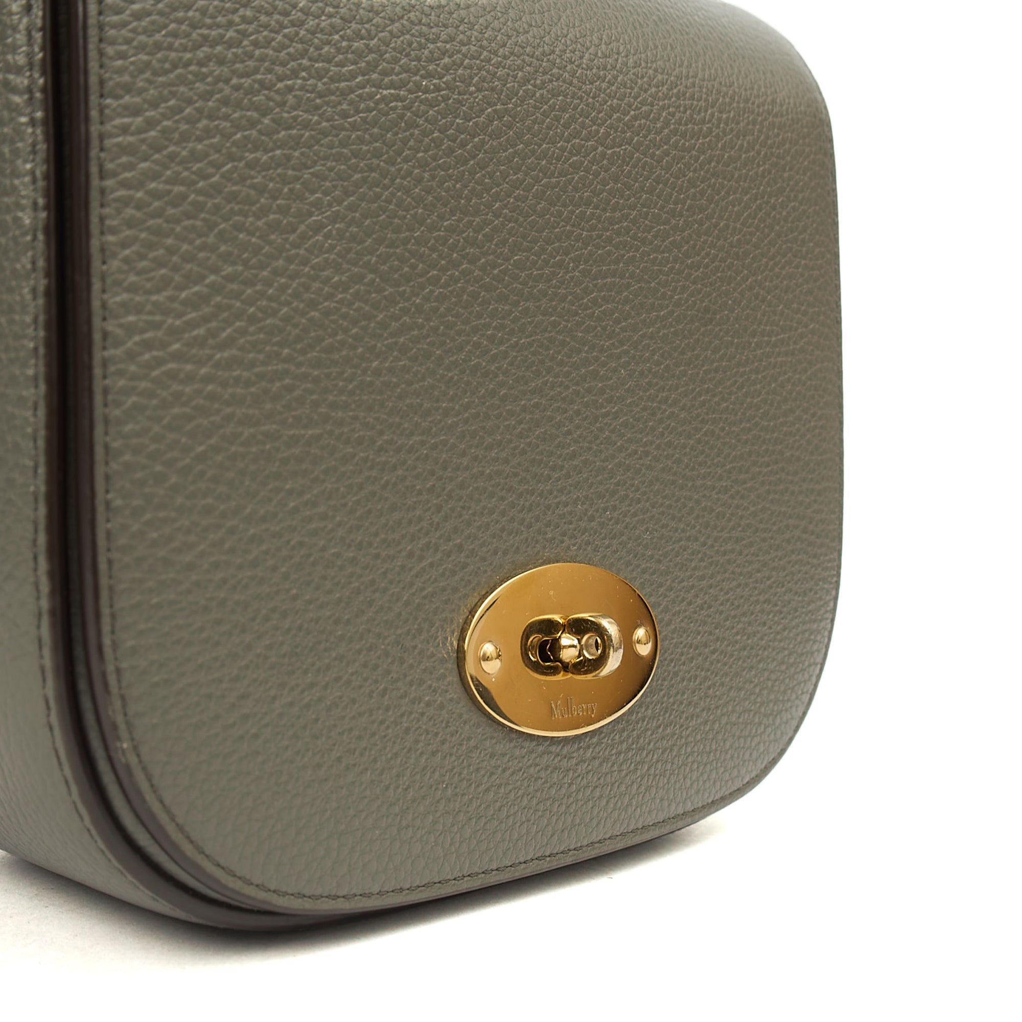 Mulberry Cross Body Darley Shoulder Bag - Small  in Charcoal Grey, Leather — Alternate View 12
