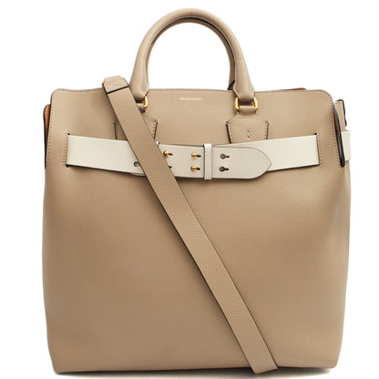 Burberry Tote Belt Bag - Large in Grey, Leather — Alternate View 8