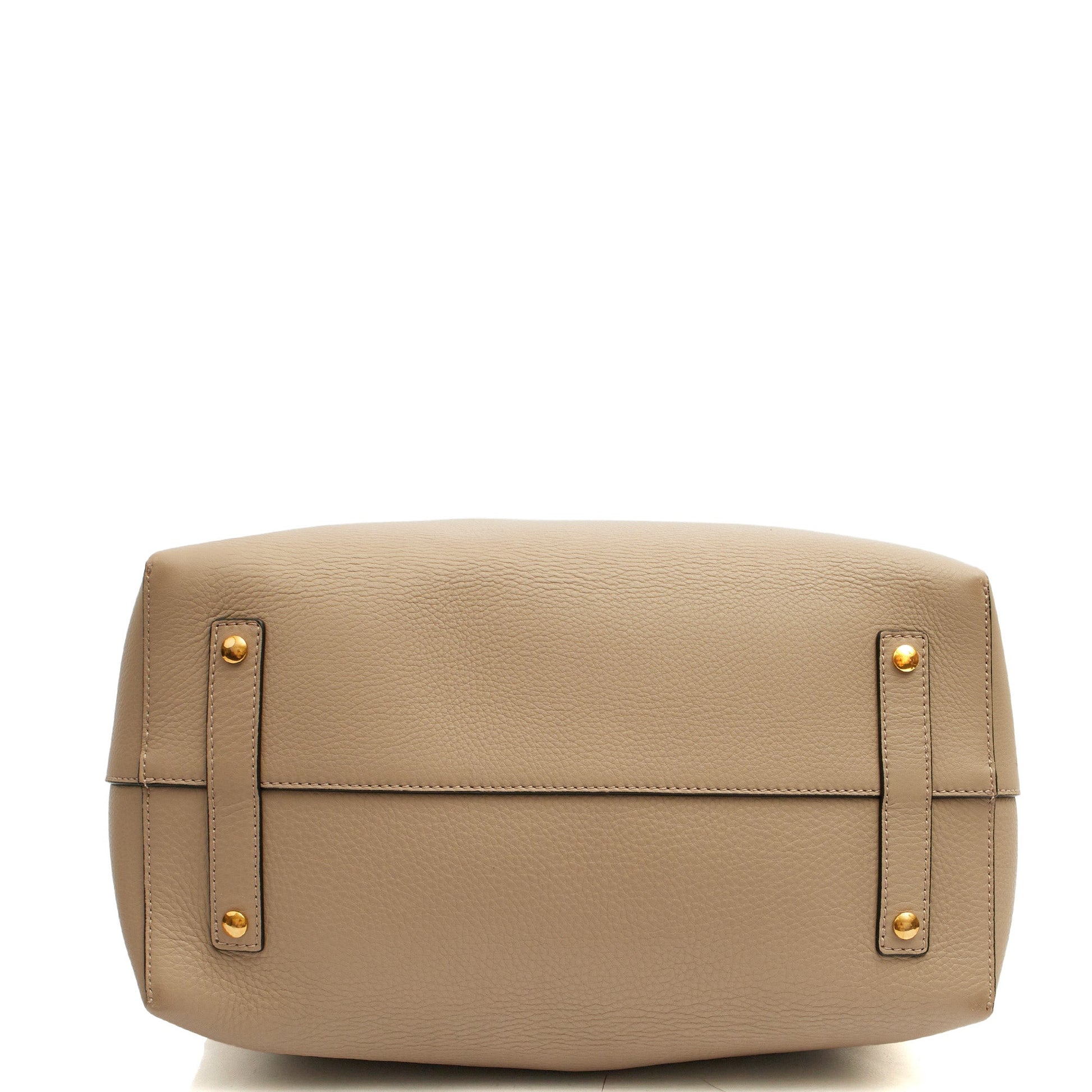Burberry Tote Belt Bag - Large in Grey, Leather — Top View