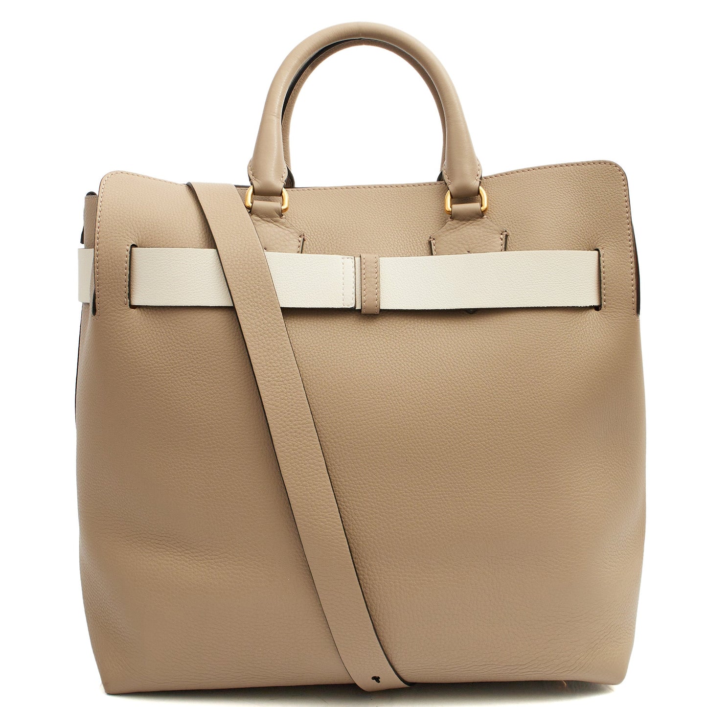 Burberry Tote Belt Bag - Large in Grey, Leather — Alternate View 10