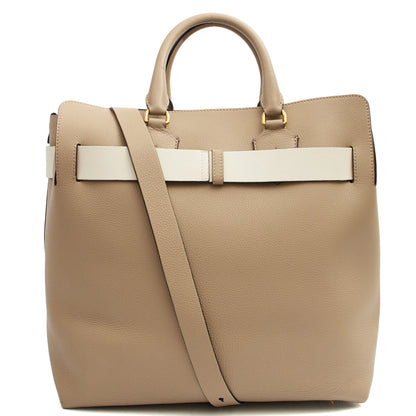 Burberry Tote Belt Bag - Large in Grey, Leather — Alternate View 10