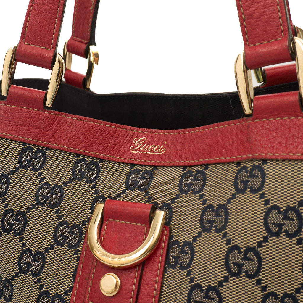 Gucci Tote Tote in GG Supreme, GG Supreme Canvas — Back View