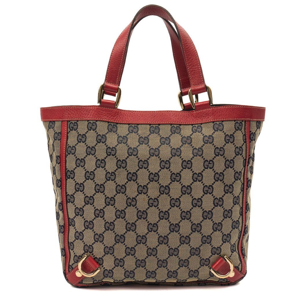 Gucci Tote Tote in GG Supreme, GG Supreme Canvas — Detail View