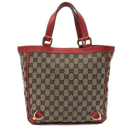 Gucci Tote Tote in GG Supreme, GG Supreme Canvas — Detail View