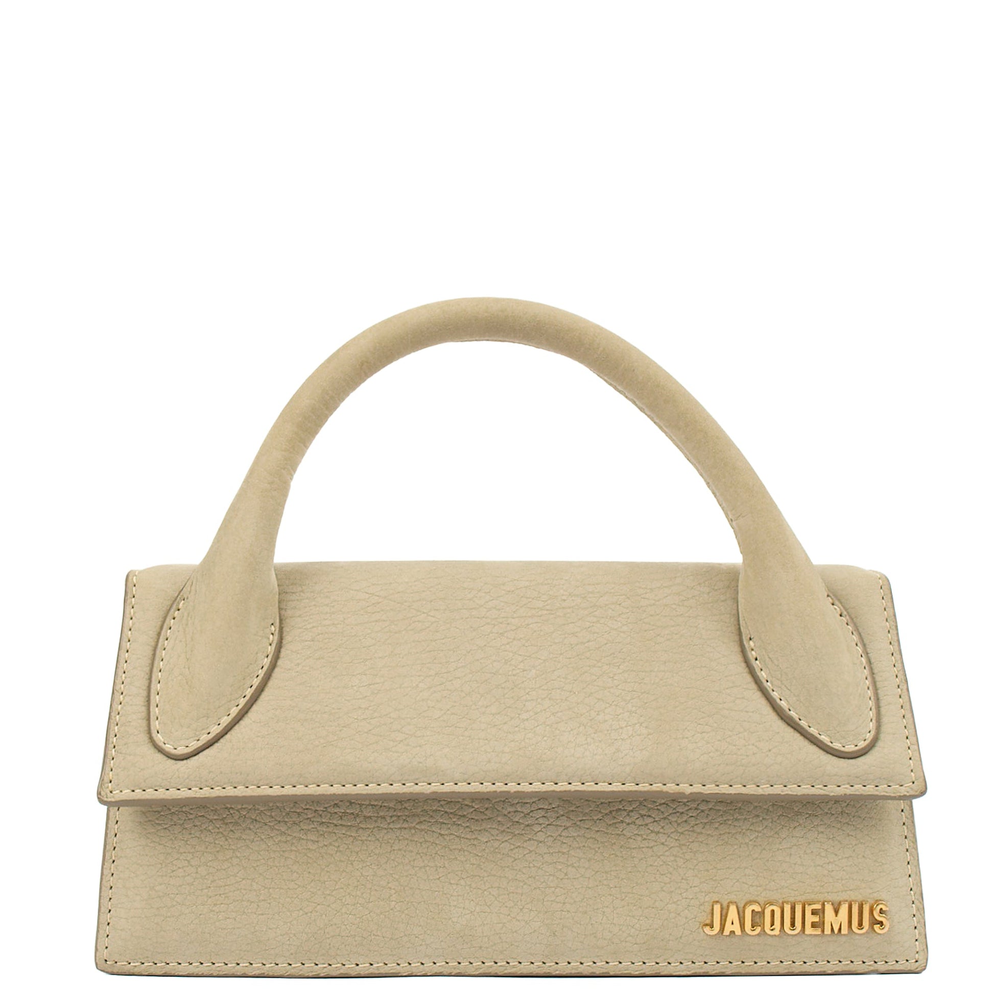 Jacquemus Cross Body Le Chiquito Long in Grey, Suede — Alternate View 8