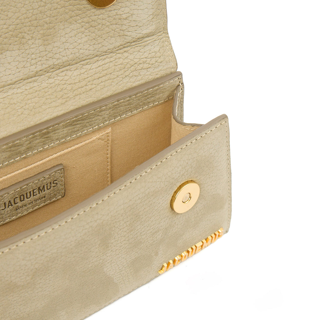 Jacquemus Cross Body Le Chiquito Long in Grey, Suede — Alternate View 7