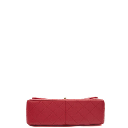 Chanel Shoulder Bag Classic Double Flap - Large in Pink, Caviar Leather — Alternate View 14