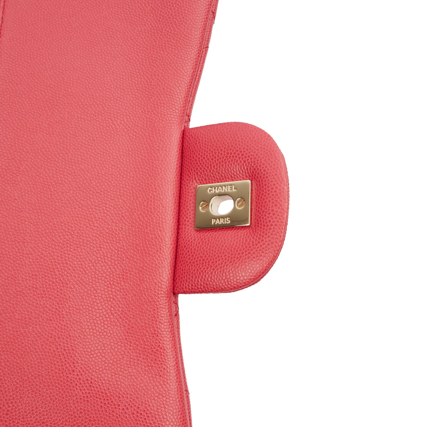 Chanel Shoulder Bag Classic Double Flap - Large in Pink, Caviar Leather — Alternate View 18