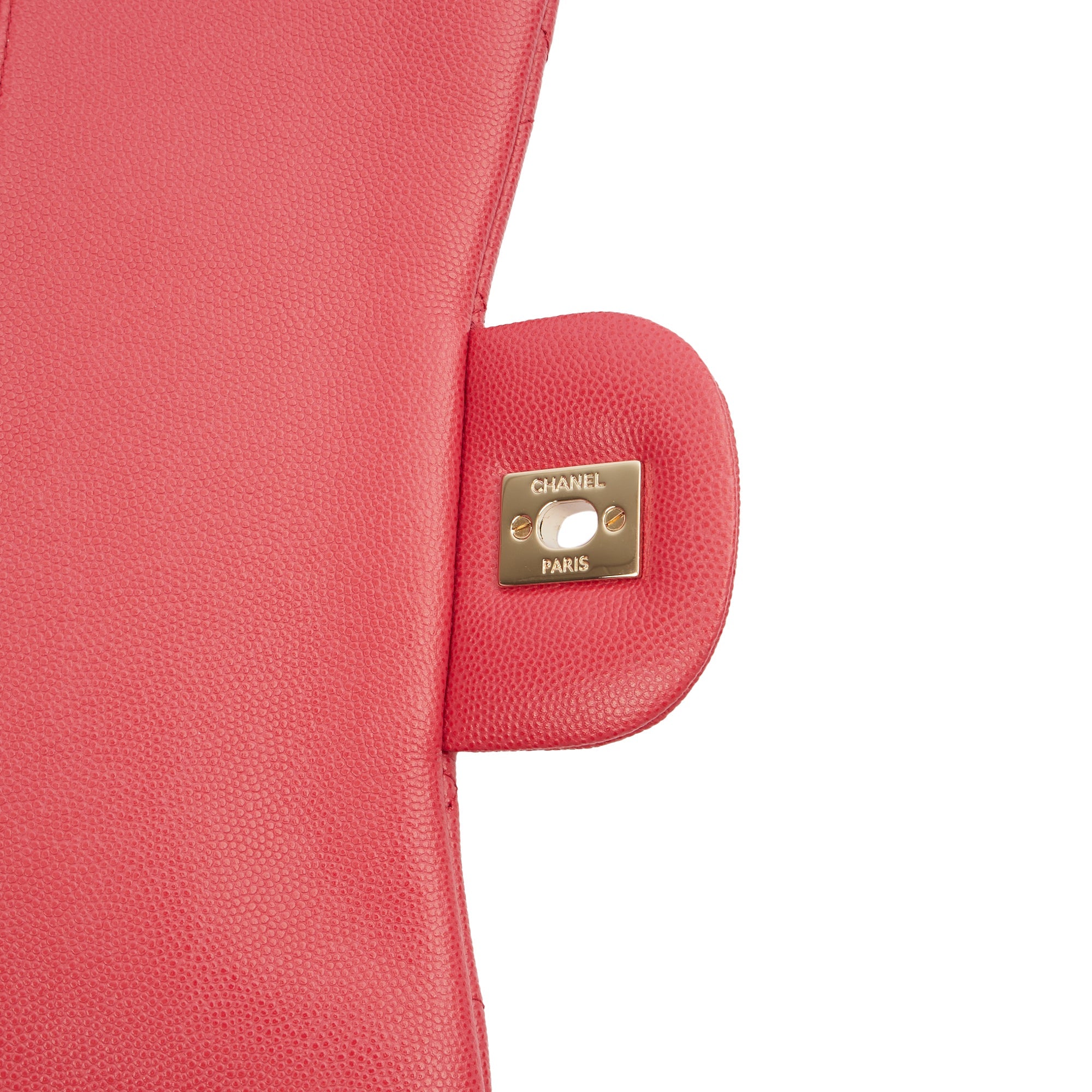 Chanel Shoulder Bag Classic Double Flap - Large in Pink, Caviar Leather — Alternate View 18