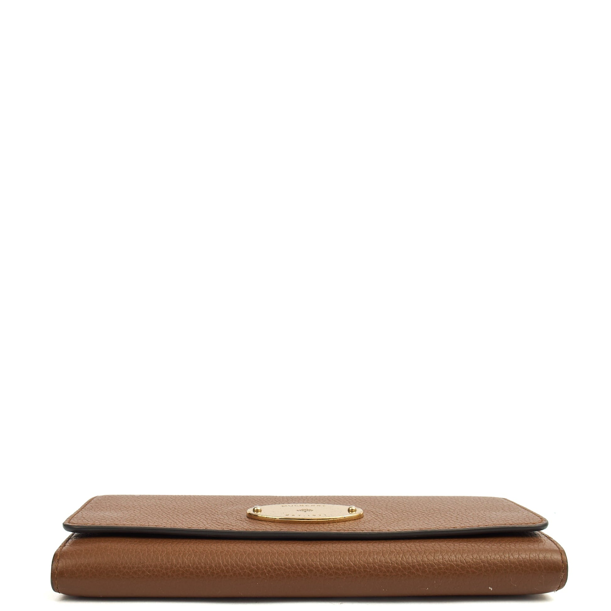 Mulberry Purse Wallet in Oak, Leather — Detail View