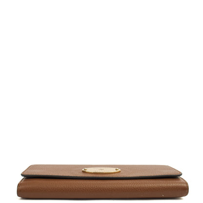 Mulberry Purse Wallet in Oak, Leather — Detail View