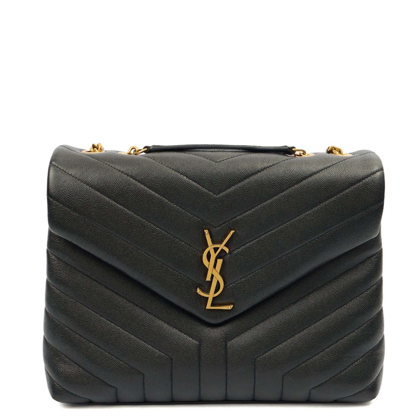 Saint Laurent Shoulder Bag Lou Lou - Medium in Black, Leather — Alternate View 7