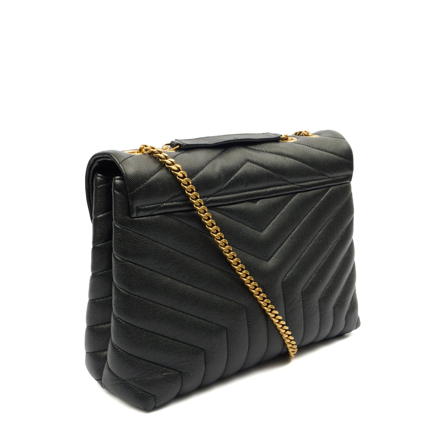 Saint Laurent Shoulder Bag Lou Lou - Medium in Black, Leather — Alternate View 9