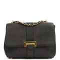 Aspinal of London Cross Body Lottie in Black, Leather — Front View