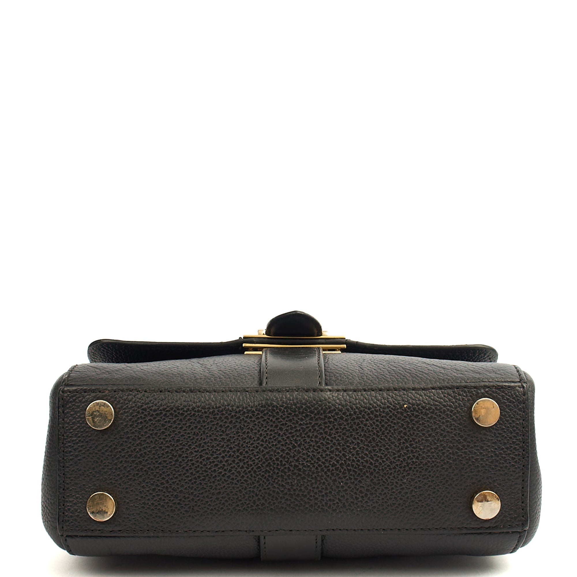 Aspinal of London Cross Body Lottie in Black, Leather — Detail View