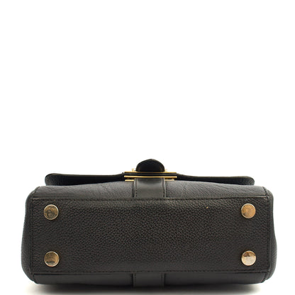 Aspinal of London Cross Body Lottie in Black, Leather — Detail View